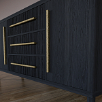 Буфет Primo с тремя ящиками и двумя фасадами Черный дуб варинант исполнения - 7 | Loft Concept в Брянске