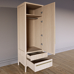 Узкий Шкаф Primo с 2 выдвижными ящиками Светлый дуб варинант исполнения - 7 | Loft Concept в Брянске