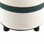 Пуф с плетеной светло-бежевой обивкой Serene Holidays варинант исполнения - 3 | Loft Concept в Брянске