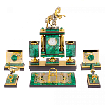 Настольный письменный набор из малахита с декором в виде лошади Leader Organizer варинант исполнения - 1 | Loft Concept в Брянске