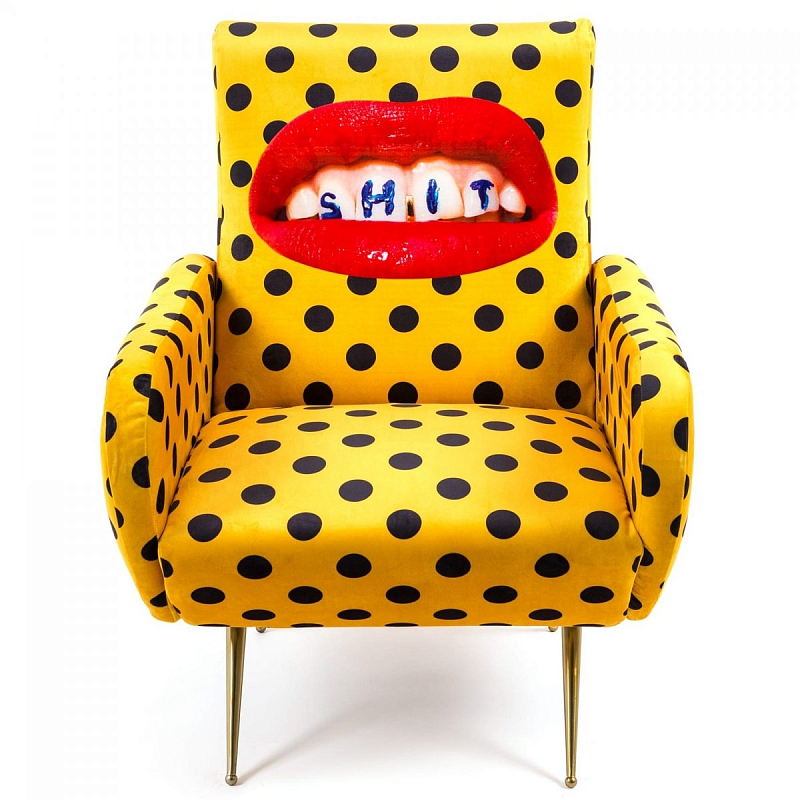 Кресло Seletti Armchair Shit Желтый Латунь Кресло Seletti Armchair Shit Желтый Латунь в Брянске | Loft Concept