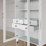 Дизайнерский шкаф витрина Elsa Dreams White с 4-мя ящиками варинант исполнения - 8 | Loft Concept в Брянске