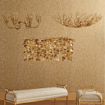 Люстра в форме золотой чаши из кораллов Coral Decor варинант исполнения - 3 | Loft Concept в Брянске