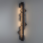 Бра вертикальное с черными кругами и квадратами Gravyura варинант исполнения - 6 | Loft Concept в Брянске