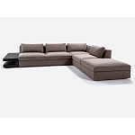 4-х местный Угловой модульный диван Zartаrn с приставным деревянным столиком варинант исполнения - 2 | Loft Concept в Брянске