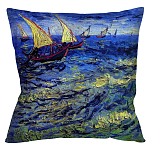 Подушка декоративная Корабли Impressionism in Art варинант исполнения - 1 | Loft Concept в Брянске