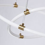 Люстра подвесная с двумя пересекающимися белыми светодиоидными кольцами Luke Lampco Tracer Lamp варинант исполнения - 4 | Loft Concept в Брянске