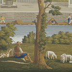 Обои ручная роспись Monuments of Paris Roberts on scenic paper варинант исполнения - 1 | Loft Concept в Брянске