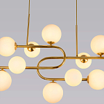 Люстра подвесная с белыми лампами в форме шара Flute варинант исполнения - 2 | Loft Concept в Брянске