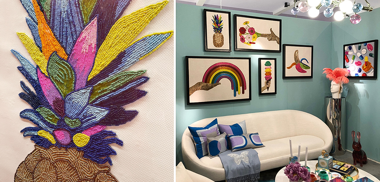 Панно PINEAPPLE BEADED WALL ART Панно PINEAPPLE BEADED WALL ART - Loft-Concept в Брянске
