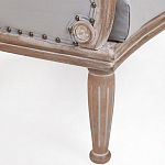 Кресло низкое с мягкой обивкой из велюра на 4-х деревянных ножках Emile Armchair grey варинант исполнения - 4 | Loft Concept в Брянске