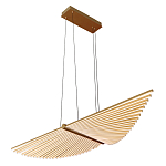 Люстра подвесная в форме веера из металла золотого цвета Gold Solace  варинант исполнения - 1 | Loft Concept в Брянске