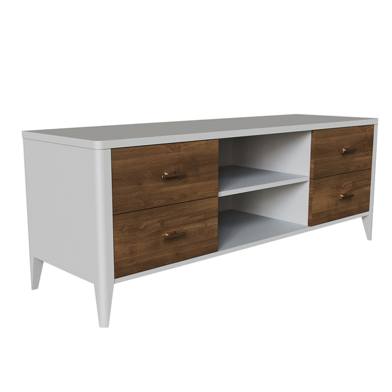 ТВ-тумба с 4-мя ящиками и полками Tasteful Furniture Слоновая кость ТВ-тумба с 4-мя ящиками и полками Tasteful Furniture Слоновая кость в Брянске | Loft Concept