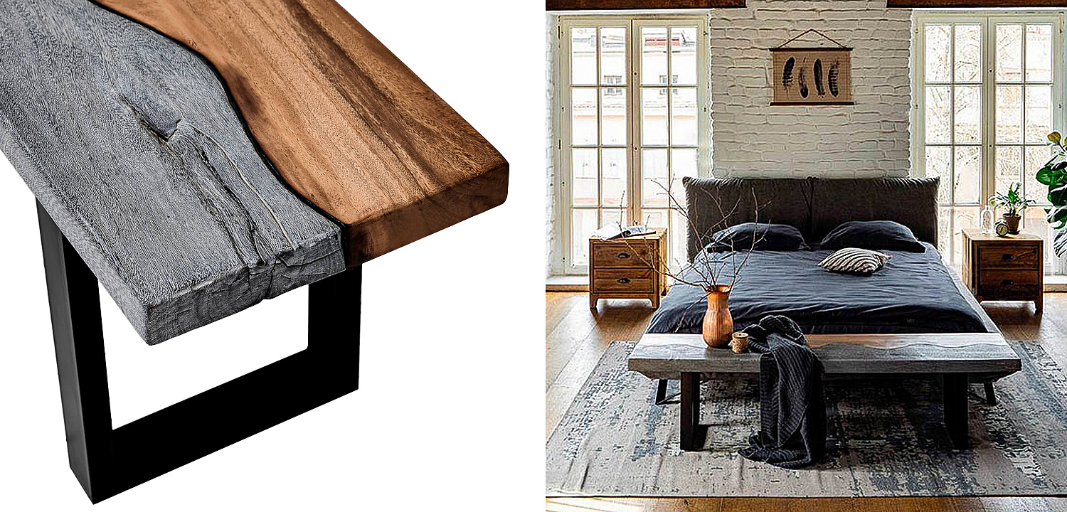 Скамья в стиле лофт Brooks Bench Скамья в стиле лофт Brooks Bench - Loft-Concept в Брянске