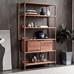 Стеллаж в гостиную для книг Moon Walnut Furniture варинант исполнения - 4 | Loft Concept в Брянске