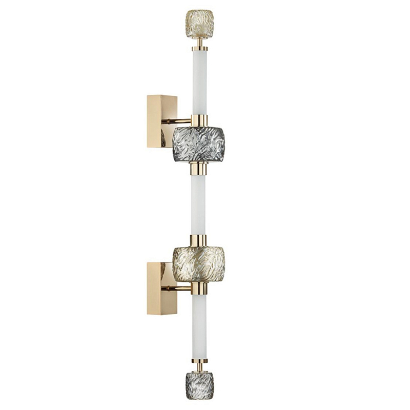 Светодиодное бра Rovelly Gold 95 см Белый Золотой Коньяк Светодиодное бра Rovelly Gold 95 см Белый Золотой Коньяк в Брянске | Loft Concept