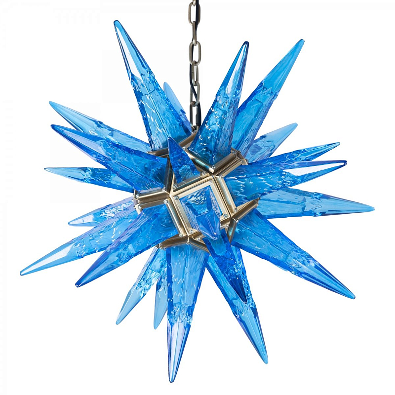 Люстра Chandelier Star Blue Латунь Люстра Chandelier Star Blue Латунь в Брянске | Loft Concept