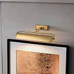 Светильник для картин цвета состаренная латунь с широким плафоном на прямоугольном основании Elstead Lighting варинант исполнения - 12 | Loft Concept в Брянске