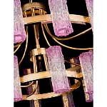 Люстра двухъярусная круглая с текстурными цилиндрическими плафонами Glimpse варинант исполнения - 4 | Loft Concept в Брянске