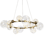 Дизайнерская кольцевая люстра с гирляндой внутри стеклянных плафонов Iona Garland Chandelier 12 варинант исполнения - 1 | Loft Concept в Брянске