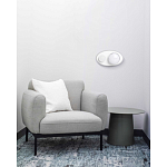 Бра овальной формы белого цвета с 2-мя лампами Lunar Pebbles варинант исполнения - 8 | Loft Concept в Брянске