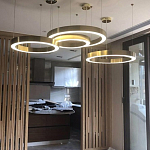 Люстра Light Ring Horizontal Латунь варинант исполнения - 3 | Loft Concept в Брянске