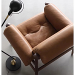 Кресло с деревянным каркасом и обивкой из натуральной кожи Medieval Furniture варинант исполнения - 5 | Loft Concept в Брянске