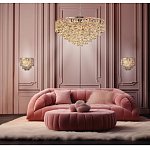 Люстра каскадная с подвесками в форме колец Galaxy of Light варинант исполнения - 8 | Loft Concept в Брянске