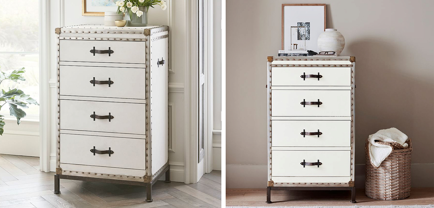 Комод в винтажном стиле Vintage Chests Mini Белый Комод в винтажном стиле Vintage Chests Mini Белый - Loft-Concept в Брянске