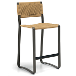 Дизайнерский стул с каркасом из металла с плетеными сиденьем и спинкой GREEN POINT Chair варинант исполнения - 13 | Loft Concept в Брянске