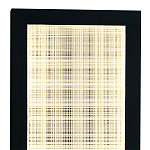 Светодиодное прямоугольное бра из металла черного цвета Lattice Lux варинант исполнения - 2 | Loft Concept в Брянске