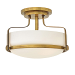 Потолочный светильник с круглым матовым белым плафоном Hinkley варинант исполнения - 5 | Loft Concept в Брянске