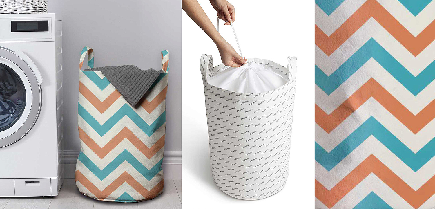 Корзина Turquoise Chevron Basket Корзина Turquoise Chevron Basket - Loft-Concept в Брянске
