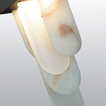 Подвесной светильник с белыми вертикальными элементами Alabaster Totem варинант исполнения - 5 | Loft Concept в Брянске