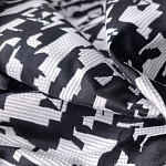 Мебельная ткань Жаккард черно-белый принт 145 см T2-126 варинант исполнения - 2 | Loft Concept в Брянске