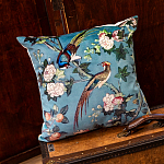 Подушка декоративная с изображением птицы в саду Chinoiserie Birds in the Garden Cushion варинант исполнения - 2 | Loft Concept в Брянске