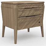 Тумба прикроватная из массива дуба с 2-мя ящиками Tasteful Furniture варинант исполнения - 1 | Loft Concept в Брянске