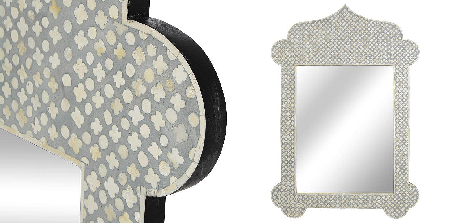 Зеркало Bone Inlay Dome Mirror Зеркало Bone Inlay Dome Mirror - Loft-Concept в Брянске
