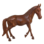 Статуэтка из дерева суар дикая лошадь Wild Horses варинант исполнения - 4 | Loft Concept в Брянске