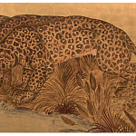 Картина с изображением Леопардов Leopards by stream варинант исполнения - 2 | Loft Concept в Брянске