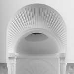 Встраиваемый в стену гипсовый светильник под покраску с арками и рельефными колоннами Antiquity Athena варинант исполнения - 6 | Loft Concept в Брянске