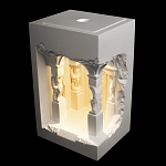 Встраиваемый в стену гипсовый светильник под покраску с колоннами и арками в античном стиле Antiquity Athena варинант исполнения - 3 | Loft Concept в Брянске