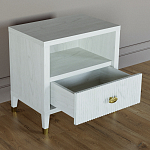 Прикроватная тумбочка с полкой Elsa Dreams White варинант исполнения - 2 | Loft Concept в Брянске