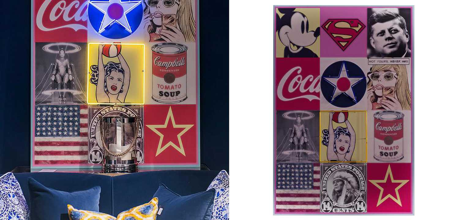 Дизайнерский Неоновый Постер Ретро America - Loft-Concept в Брянске