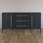 Буфет Primo с тремя ящиками и двумя фасадами Черный дуб варинант исполнения - 1 | Loft Concept в Брянске