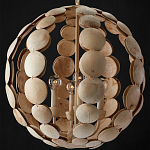 Люстра в форме шара с декором из круглых декоративных элементов Texture Discs варинант исполнения - 3 | Loft Concept в Брянске