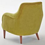 Кресло велюровое горчичного цвета Diaspro Mustard Armchair варинант исполнения - 3 | Loft Concept в Брянске