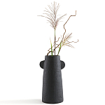 Ваза Serené Ceramic Vase Черная варинант исполнения - 3 | Loft Concept в Брянске