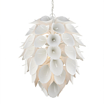 Люстра белая каплевидной формы из цветков лилии White Natural Lines варинант исполнения - 1 | Loft Concept в Брянске