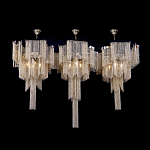 Люстра большая из золотистых металлических цепочек Atlantis Chain варинант исполнения - 3 | Loft Concept в Брянске